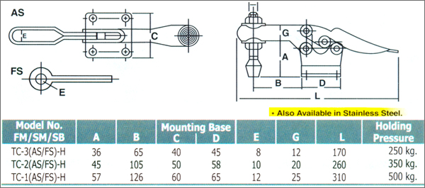 Heavy Duty Horizontal Toggle Clamp