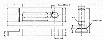 Mould Clamp with Heavy Support Bolt [Product Type: PMCH]