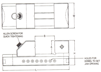 Toolmaker's Grinding Vice Pin Type
