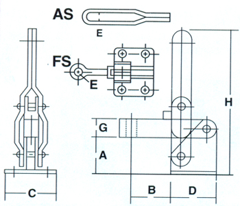 Vertical Handle & Horizontal Arm Clamp